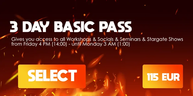 3 Day Basic Pass — &euro;115